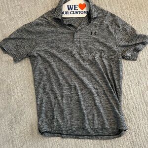 Under Armour Men’s Heathered Charcoal Performance Polo